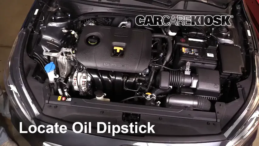 2019 Kia Forte LX 2.0L 4 Cyl. Oil Check Oil Level